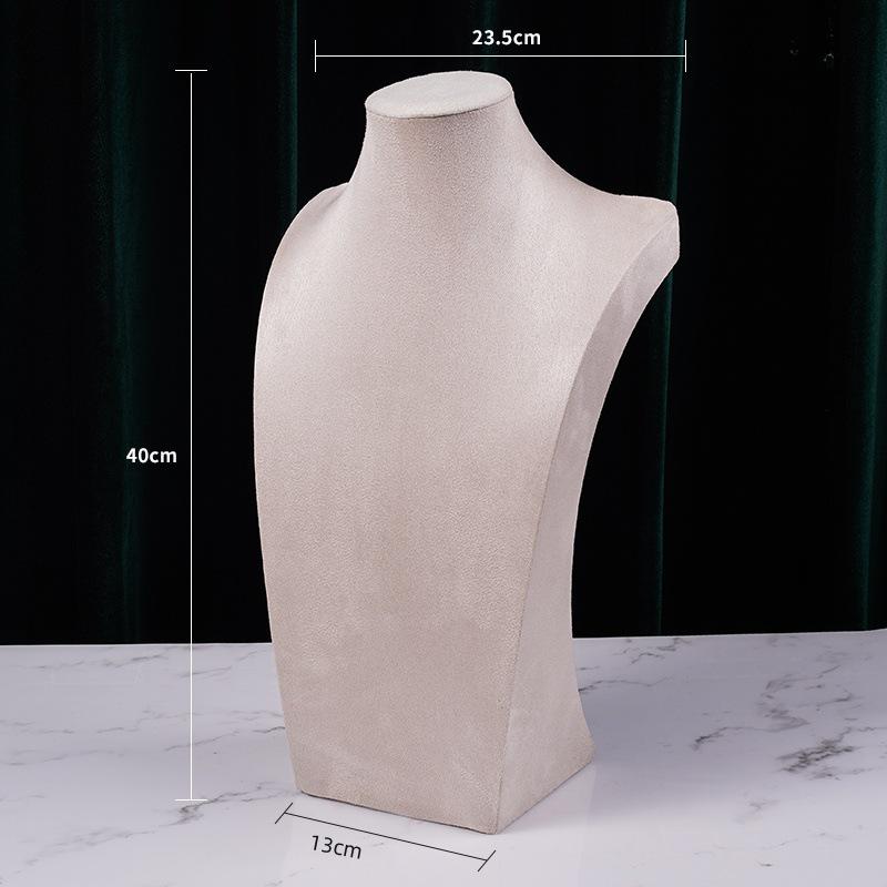 Подставка для демонстрации фланелевых ожерелий - портретная модель для ювелирных изделий и цепочек на ключицу