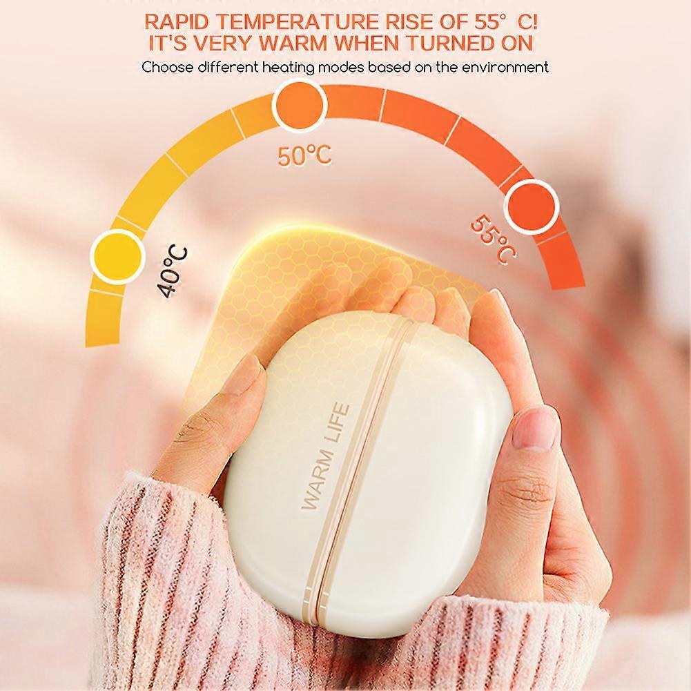 Dual Magnetic Hand Warmers 2-in-1 Portable Electric Handwarmer Rechargeable Pocket Heater Long-Lasting Warmth for Winter