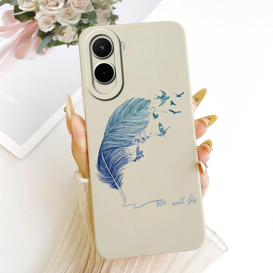 Чехол для Xiaomi Poco M7 Plus PocoM7 4G Красивая Девушка Подсолнух Расписной Чехол для Телефона Для Xiaomi Poco M7 Pro PocoM7 Plus 5G Мягкие Fundas