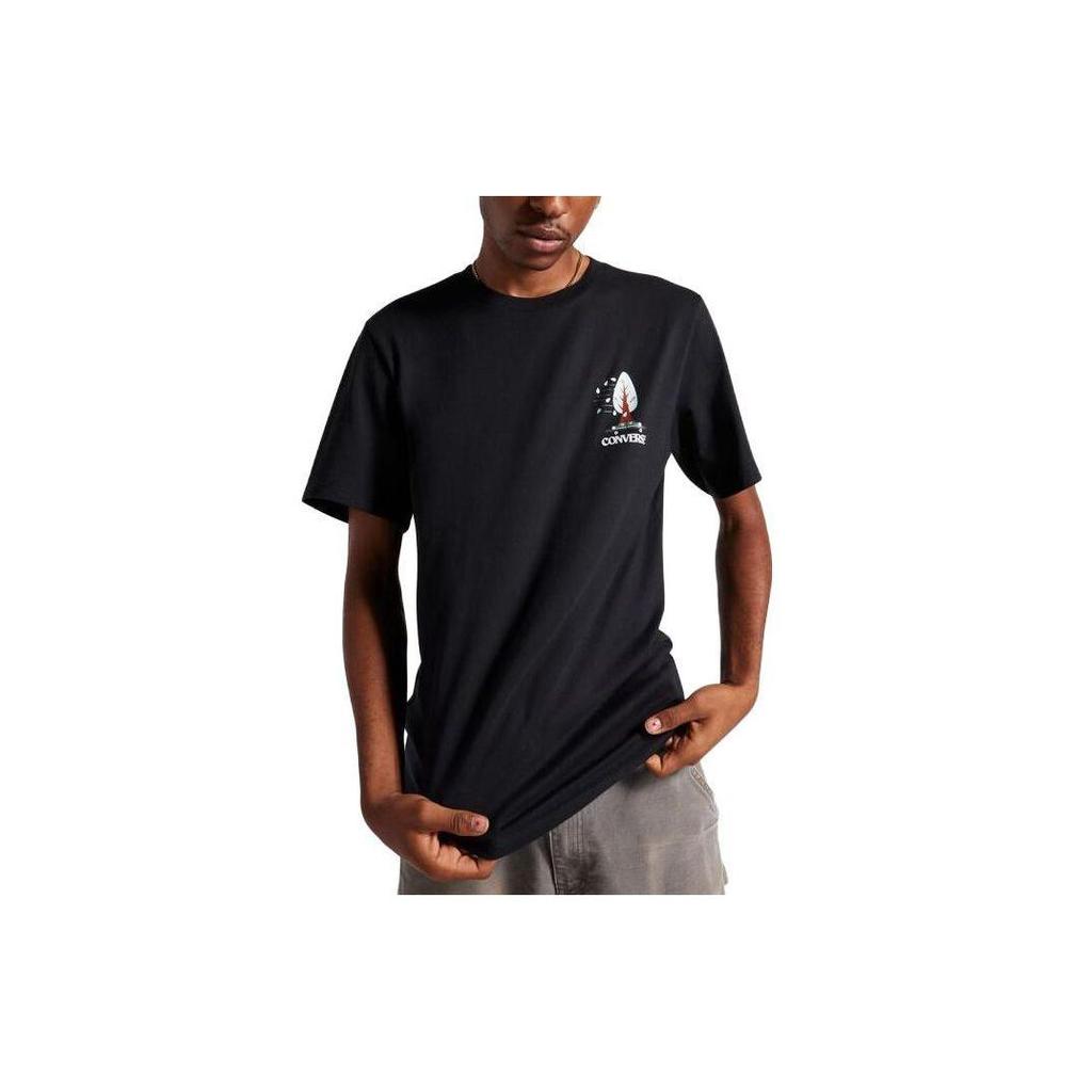 Converse Scenery T Shirt Men's Black 10025623-A01