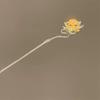 Винтажная заколка для волос Lotus Emit Light в китайском стиле с кисточками для женщин и девочек, аксессуары для волос