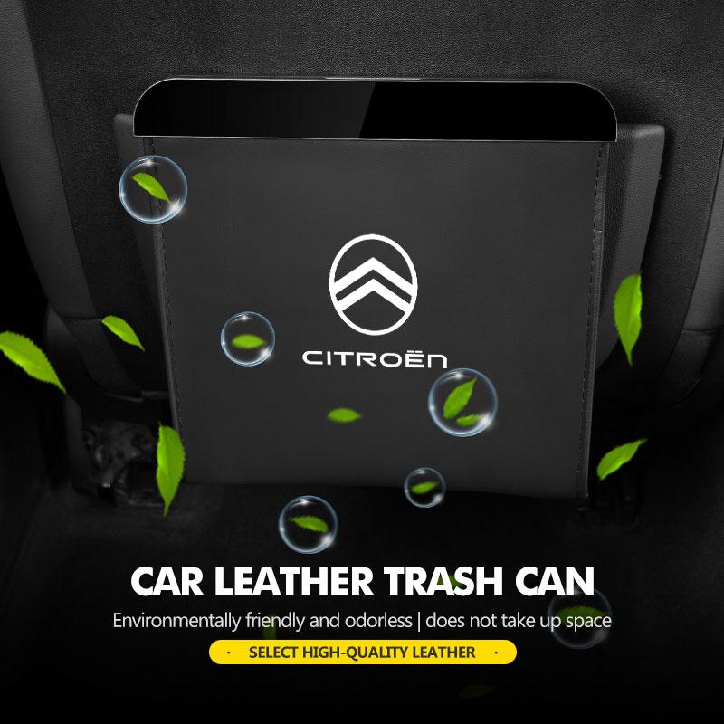 Car Trash Can Hanging Rubbish Container Waste Bin Organizer For Citroen C4 C3 C5 C1 C2 C6 VTS C4L DS3 DS4 DS5 Grand Berlingo