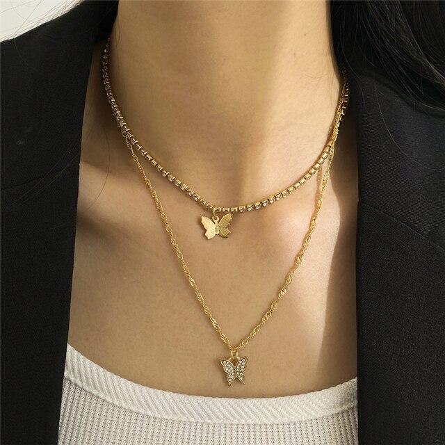 17KM Модное многослойное ожерелье со змеей и кристаллами для женщин и девочек, модная богемная золотая цепочка, ожерелье, ювелирные изделия для вечеринки