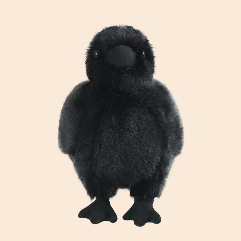 Simulation Crow Doll Plush Toy 15/25/35cm Handmade Cartoon Anime Cute Pillow Cushion Home Decor Kids Birthday Gift