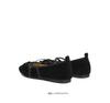 St&Sat/Saturday Comfortable Versatile Women's Shoes Fashion Low Heel Round Head Single Shoes French Bow Mary Jane
