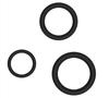 Set of 3 Thin Dick Stretch Black Cockrings - FUKR - Flexible Cockrings