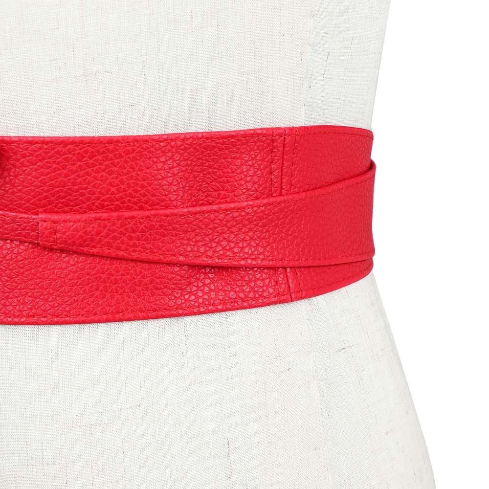 Cummerbunds Dress Belt Wide Self Tie Wrap Around Waist Band Elegant Bow Belt Ladies  Girls Belt