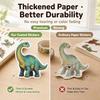 250/500pcs Dinosaur Stickers Roll Cute T-Rex Die-Cut Self-Adhesive Stickers Reward Stickers DIY Journal Decor Stickers
