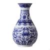 Chinese Blue and White Porcelain Bottle Flowers Arrangement