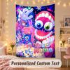 Custom Personalized Tapestry,The Amazing Digital Circus Print Custom Name Text Wall Art Hanging for Bedroom
