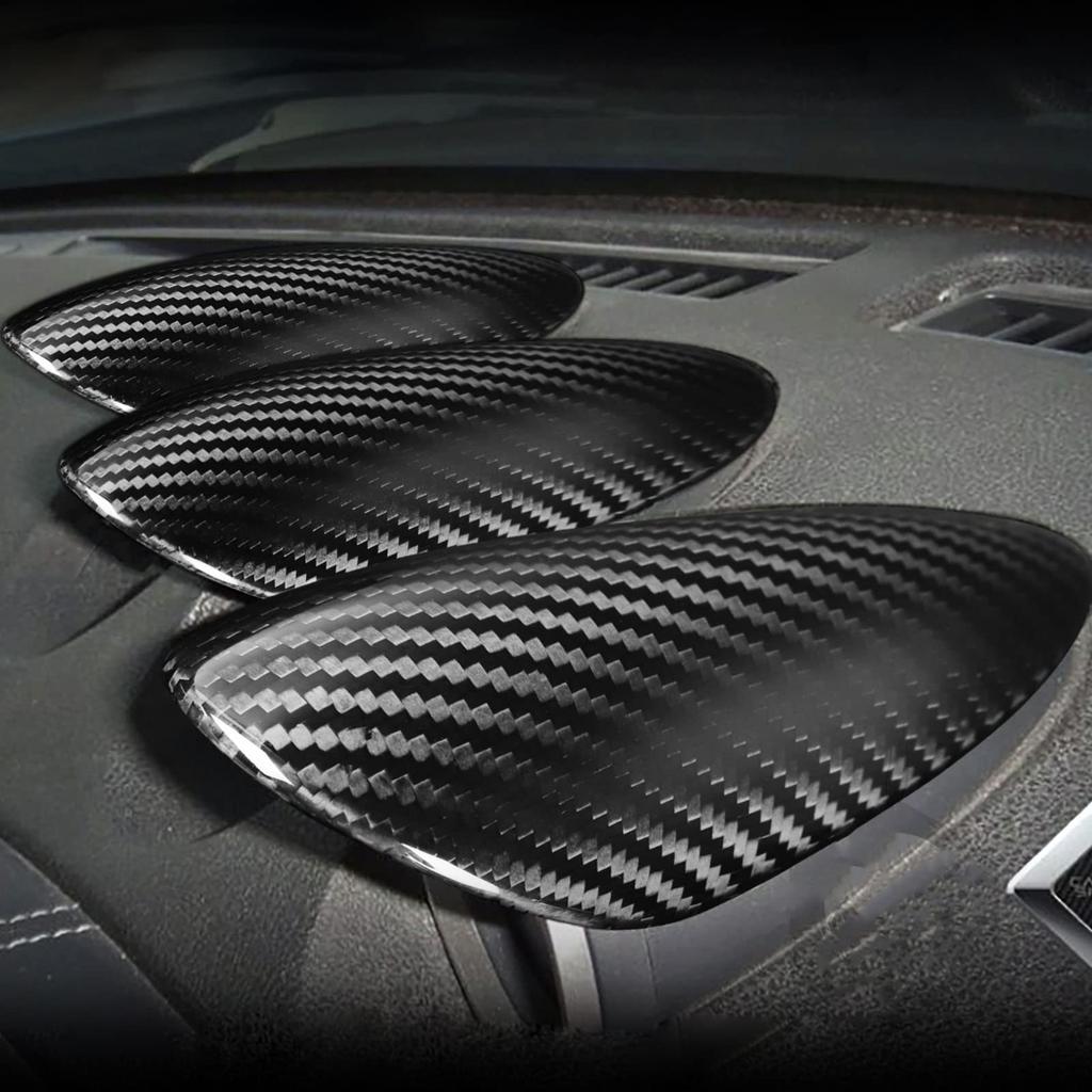 Akozon Carbon Fiber Dashboard Gauge Cover Decoration Car Interior Accessories for 370Z Z34 2 Door Coupe LHD 2009‑2020 (Upper)