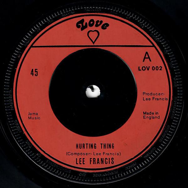 7-дюймовая пластинка LEE FRANCIS Hurting Thing Seranade To Joane LOV002 Love 1975 Великобритания Регги Ска Даб Б/у