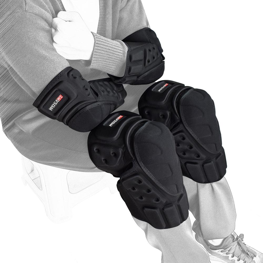 WOSAWE комплекты защитного снаряжения для мотоциклов, бронежилет для мотокросса, противоскользящие наколенники и налокотники