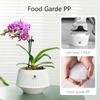 1PC 5-Inch Breathable and Leak-proof Orchid Pot, 1-piece Set, African Violet Flower Pot with Hollow Trim, PP Resin White Orchid Container with Tray