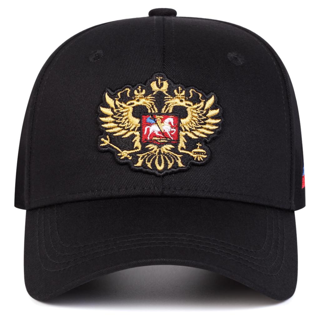 Двуглавый орел Национальный символ Бейсболка Мужские уличные повседневные кепки Регулируемая хлопковая дорожная кепка Кепки от солнца