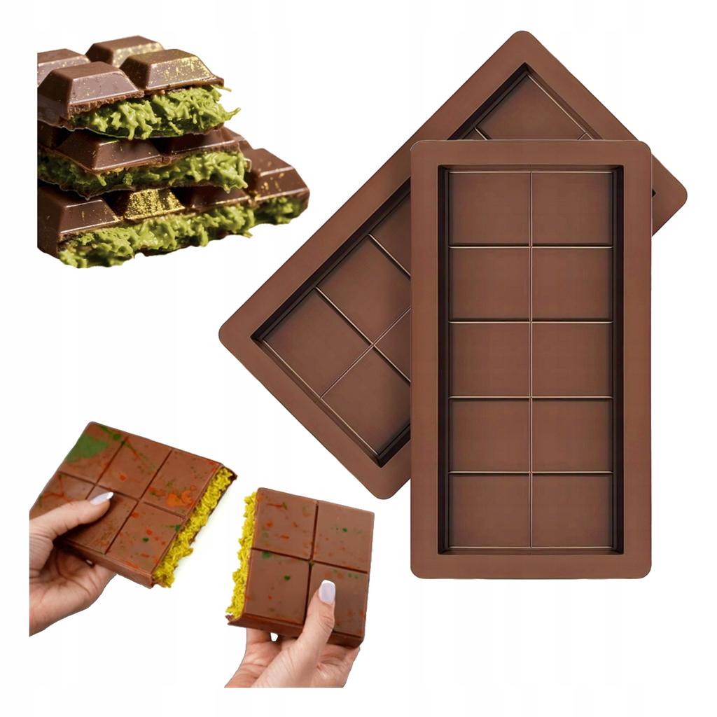 2x MOLD FOR DUBAI CHOCOLATE Silicone Chocolate Bar