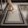 Кухонный коврик Водонепроницаемый Нескользящий Износостойкий Ковер L-образной формы Минималистичный Геометрические линии Коврики Домашний декор Коврик