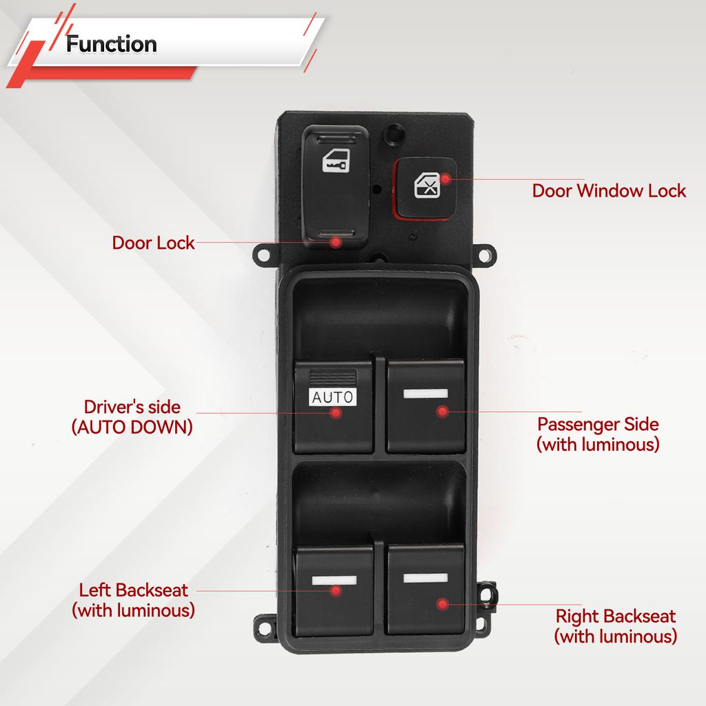 35750-SDA-H12 35750SDAH12 для Honda Accord 2003-2007 4 двери водительская сторона электрический стеклоподъемник переключатель главный контроллер переключатели