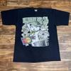 Винтажная черная футболка 2XL Tall с принтом 'Billionaire Boys Card Rhinestone Gangster Parody'