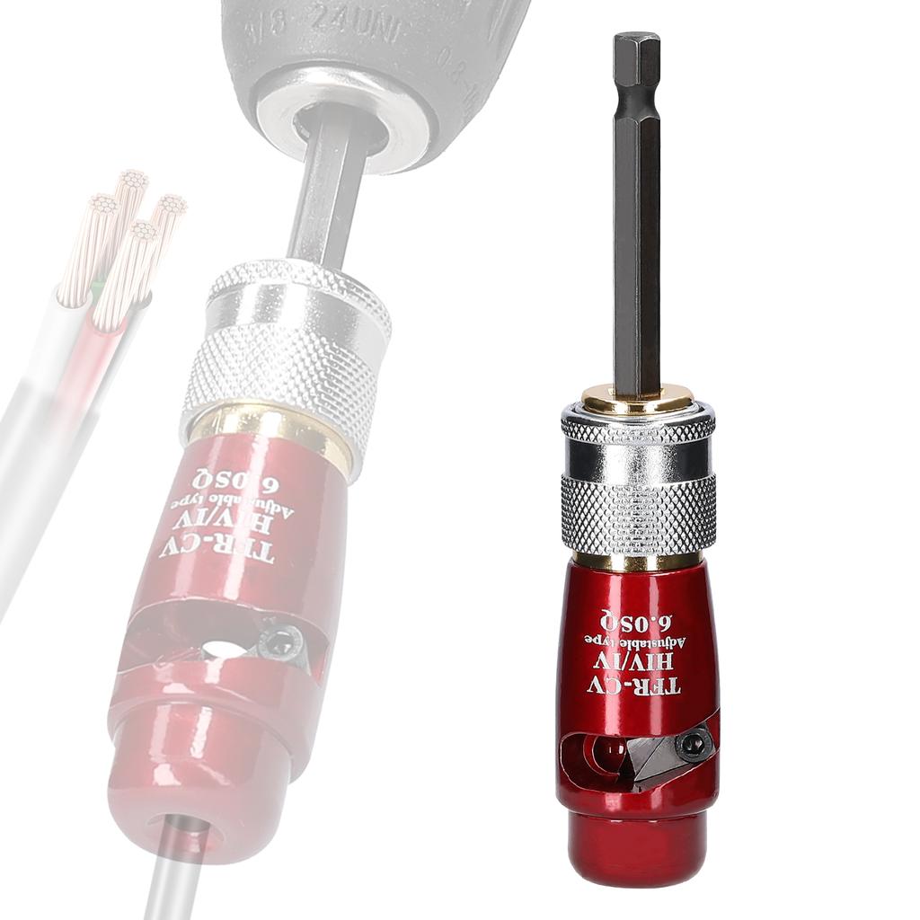 Инструмент для зачистки электрических проводов из алюминиевого сплава, практичный роторный инструмент для зачистки кабеля