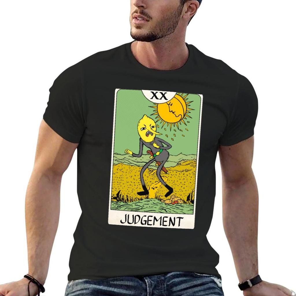 Lemongrab - Tarot Card - Judgement T-Shirt plain customs animal prinfor boys hippie clothes shirts graphic tee men