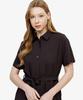 LACOSTE Women'S Belted Short Sleeve Shirt Dress Ef306E-56G Lfa