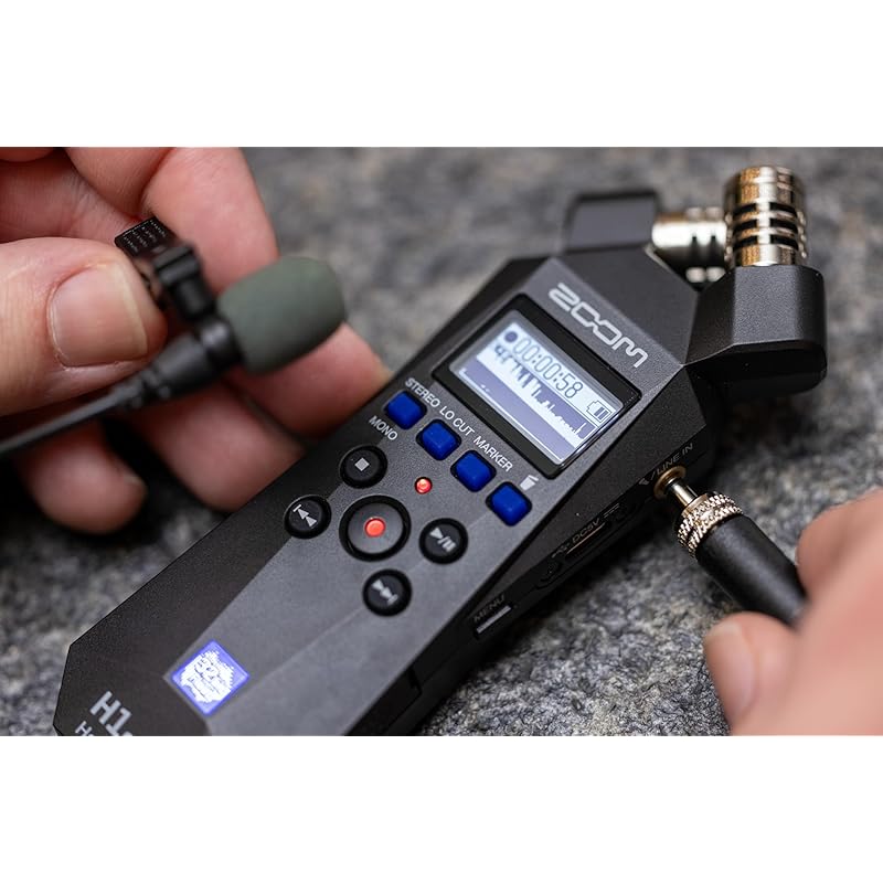 ZOOM zoom H1essential handy recorder black black 32bit float small size podcast musical instrument performance ASMR interview USB microphone
