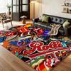 The Rolling Stones Rug Plush Rug Soft Foot Mat Bedroom Rug Anti Fatigue