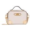 Michael Kors Mk Estelle Золотой Логотип Текстурированная Кожаная Сумка на Молнии с Защитными Ножками Кожаная Коробка Наплечная Сумка Через Плечо Мини Женская Сумка на Плечо 32F3G9EC0L-289