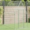 Chicken Cage - Silver - 200x100x190 Cm - Galvanized Steel - Outdoor - Secure