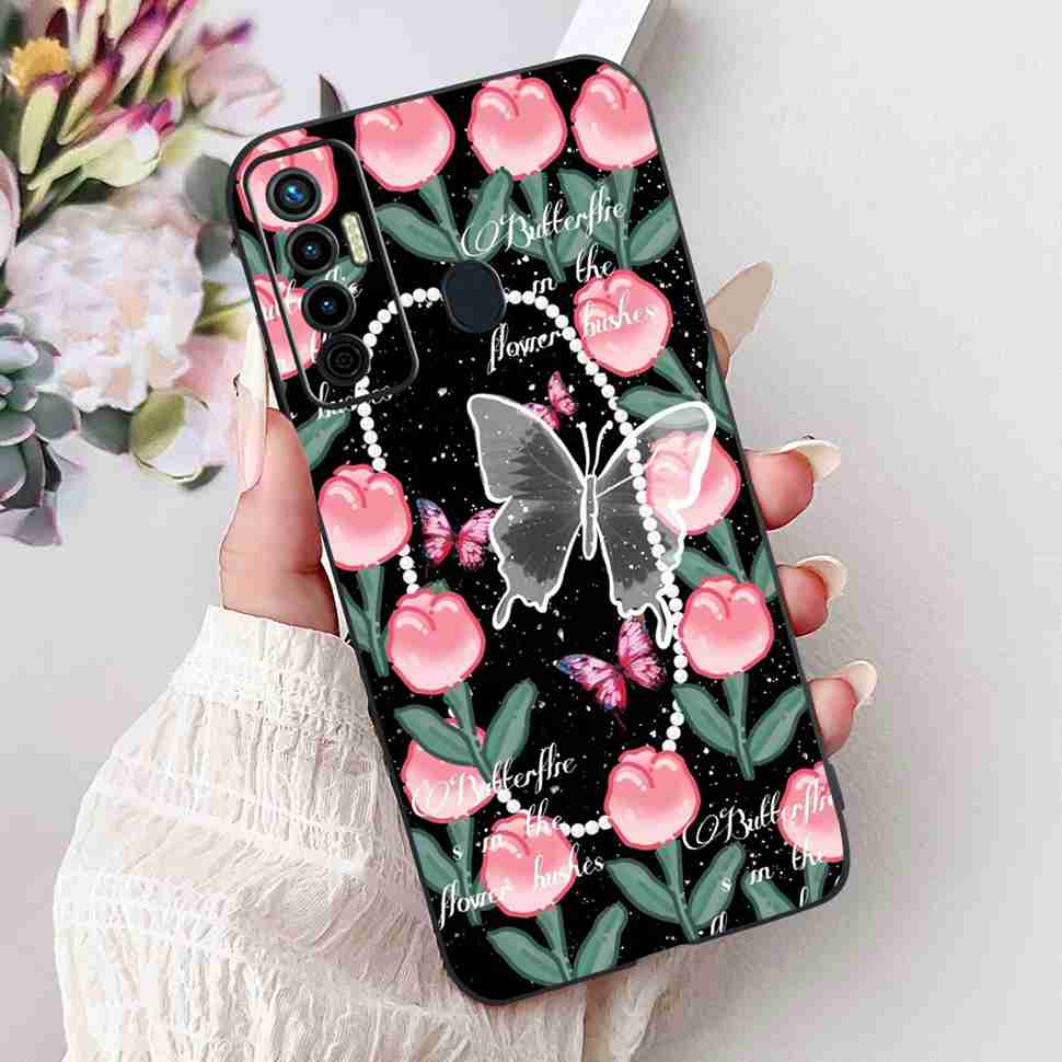 Cute Cat Cover For Tecno Camon 17 Case CG6 CG6j Silicone Soft Protection Shell For Tecno Camon 17 Camon17 Back Cover Casing 6.6"