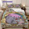 Elephant Mouse Circus Friends Bedding 1 Duvet Cover 2 Pillowcase Without Core Bedding Set Christmas Birthday Gift Duvet Cover And Pillowcase