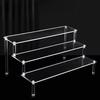 1-5 Tiers Transparent Acrylic Display Stand Risers Rack Display Shelf Clear Pop Figures Cupcake Dessert Perfume Doll Organizer