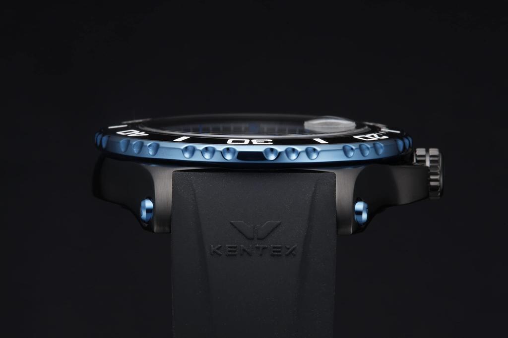 Kentex Marineman Seahorse II 200M Водонепроницаемые Черные Мужские Часы, S706M-22,