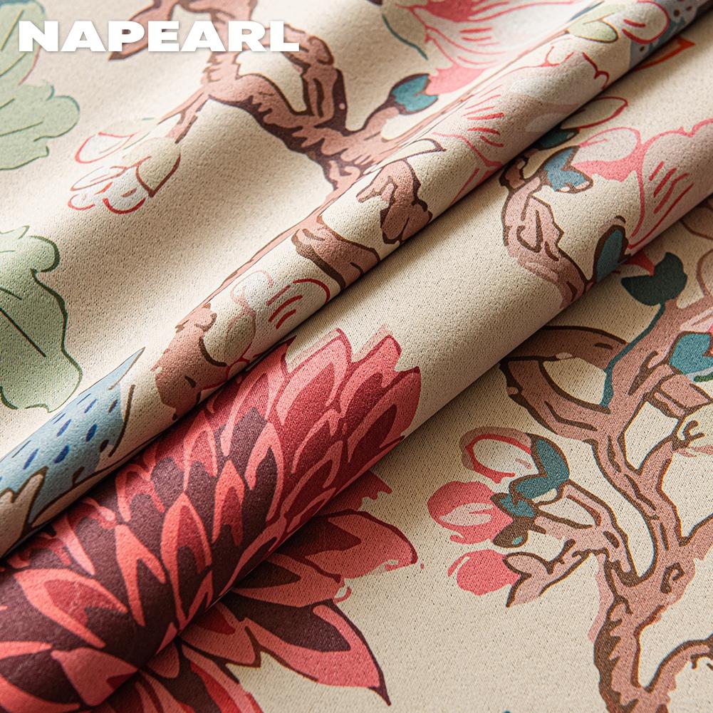 1 шт. NAPEARL Винтажные Пасторальные Цветные Блэкаут Шторы с Масляной Живописью и Печатные Шторы для Спальни Гостиной Домашнего Декора