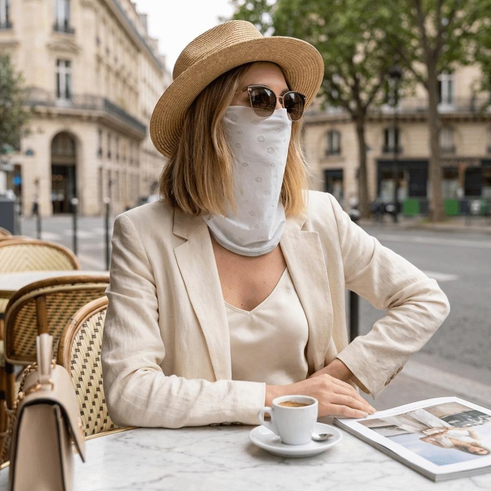Thin Breathable Face Cover Dust Proof Neck Protection Mask Sun Protection Face Mask Outdoor
