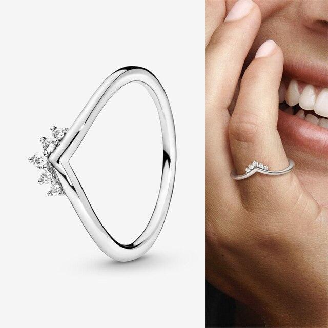 Кольцо из стерлингового серебра 925 пробы, розовое золото, дуговое кольцо для женщин, подарок на свадьбу, модные украшения