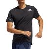 adidas Training Sports Reflective Stripe Printing Short Sleeve Gray Men's HB8522