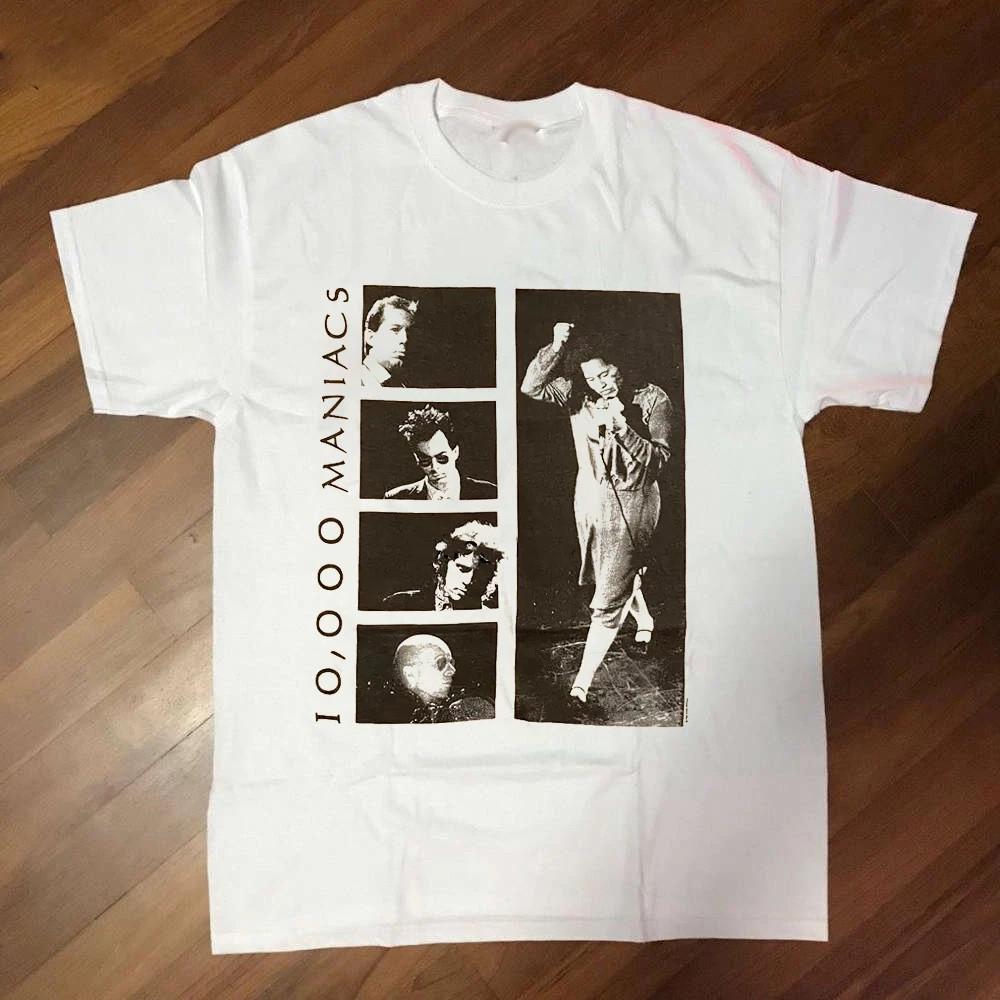 10000 Maniacs Band Tour White T Shirt Gift Fan ZZ04
