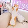 Большая длинная мультяшная кошка плюшевая подушка для детей