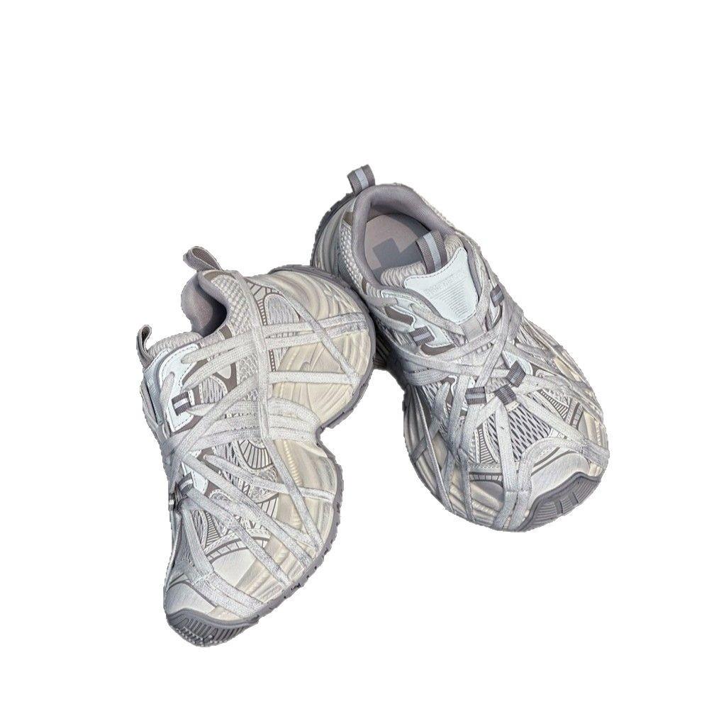 Папины кроссовки женские 2025 новые грязные маленькие грязные кроссовки платформа маффин ремешок мужские парные повседневные туфли