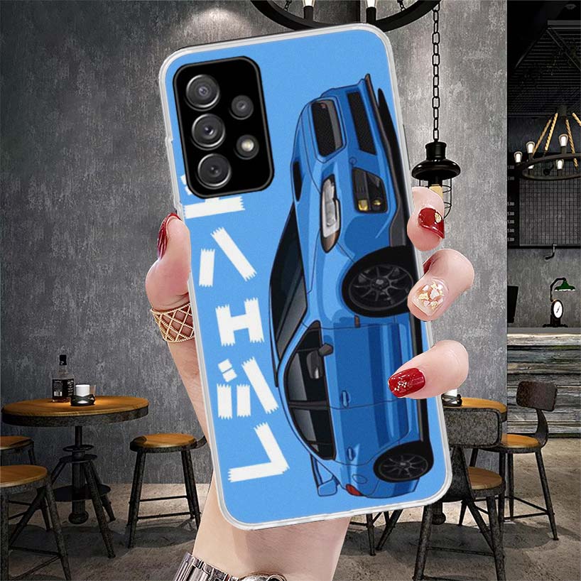 JDM Tokyo Drift Sports Car Soft Phone Case For Samsung Galaxy A12 A22 A32 A52 A72 A02S A51 A50S A71 A70 A31 A20S Note 20 Ultra S