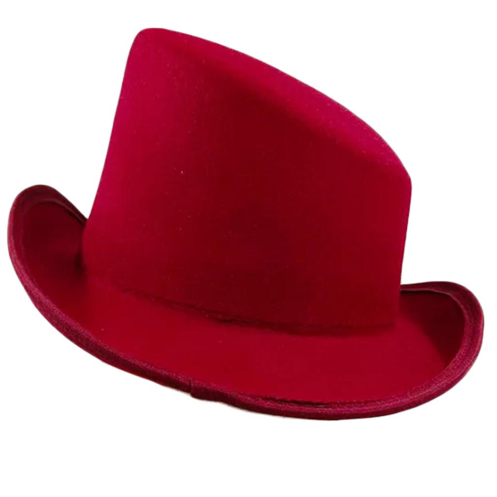 Элегантная стильная шляпа из шерстяного фетра, высокая шляпа с загнутыми полями, шляпа в стиле Mystery Styles для вечеринок и выступлений