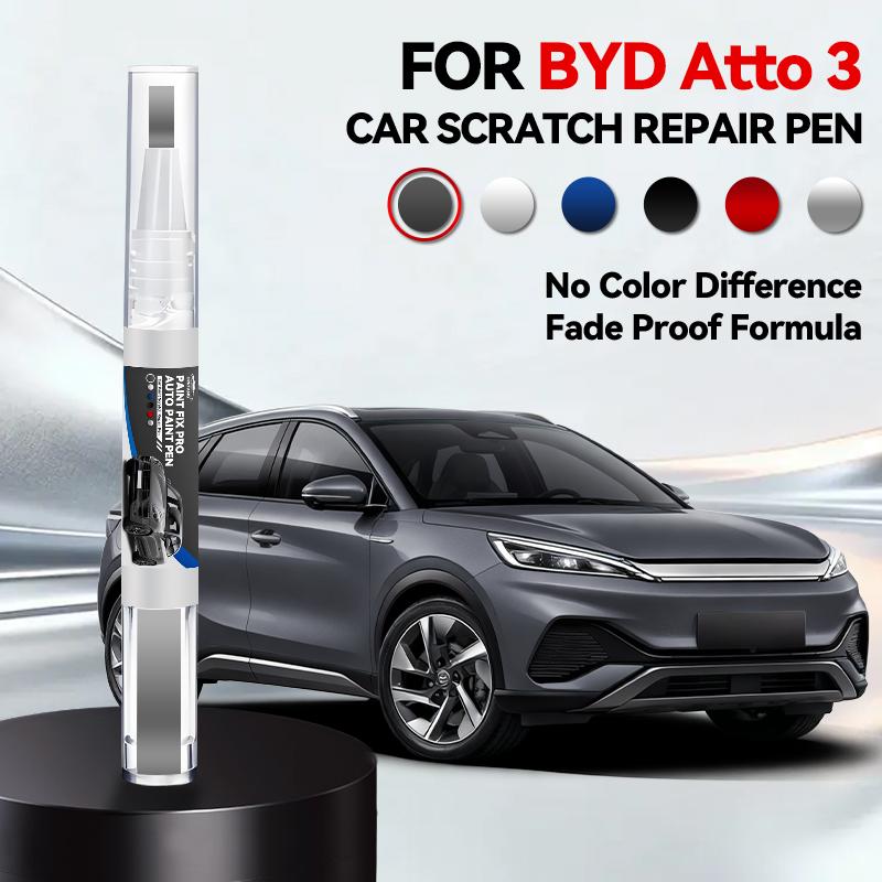 For BYD Atto 3 2022-2025 D40 Paint Repair Pen Touch Up Scratch Remover DIY Auto Accessories Black White Blue Green Grey Purple