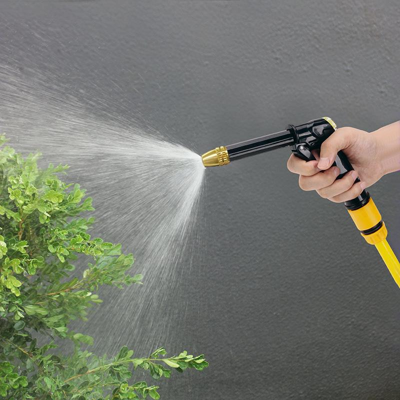 High-Pressure Telescopic Garden Hose & Spray Gun Set for Car Washing, Flower Watering, and Cleaning