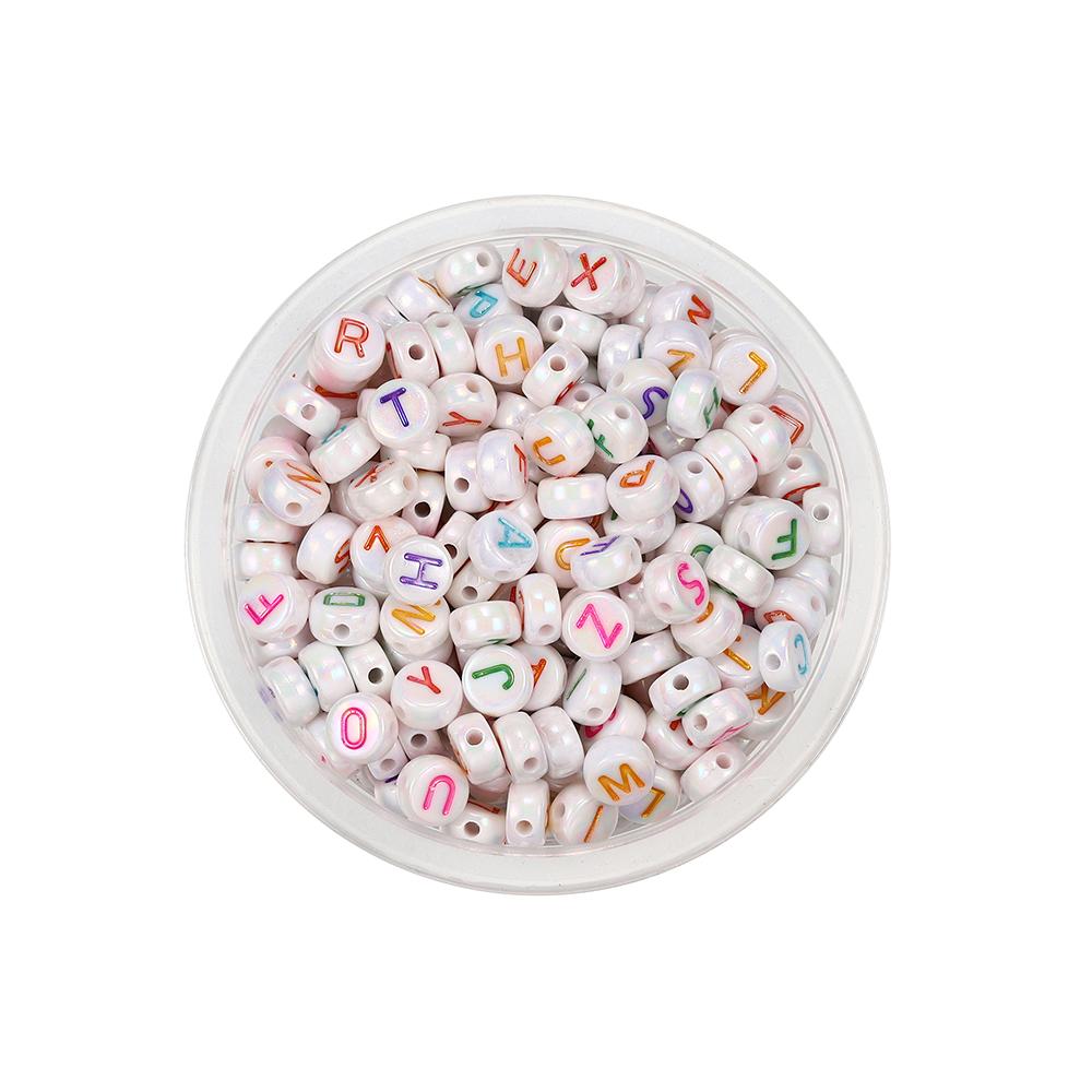 120 шт. круглые плоские акриловые бусины с буквами, разделительные бусины с буквами, свободные бусины для самостоятельного изготовления ювелирных изделий, поиск принадлежностей, аксессуары для браслетов
