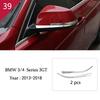 For q6 3 4 Series 3GT F30 F32 F34 Car Styling interior Gearshift AC CD button Panel Door Armrest Decoration Cover Trim Sticker q6