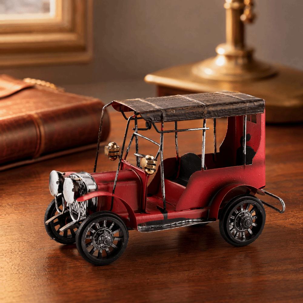 Handmade Vintage Car Model Miniature Car Desktop Decor Miniature Car Model Home Office Decoration