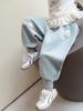 Осенние спортивные штаны для девочек с вышивкой кролика - Модные повседневные длинные брюки для малышей и детей среднего возраста