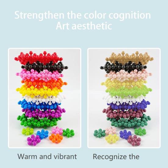 60/100/200 шт. развивающие трехмерные развивающие художественные эстетические удобные игрушки для рук, цветущие сливы, игрушки-блоки, развлекательная игрушка, игра для мозга